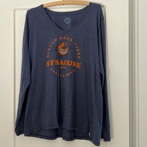 BIG EAST S.U.  Syracuse University Orange Life is Good long sleeved tee